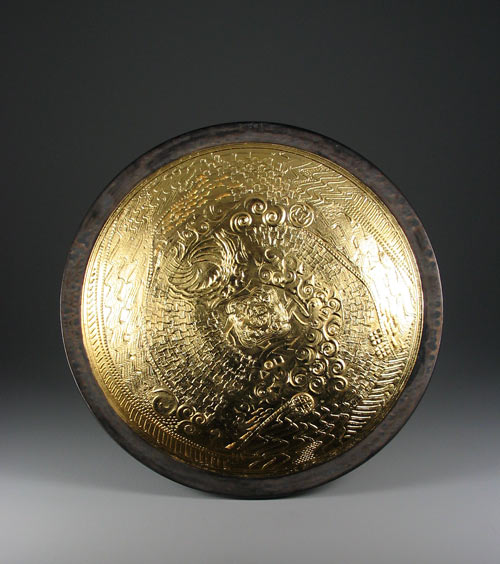 Double wall bowl with gold leaf